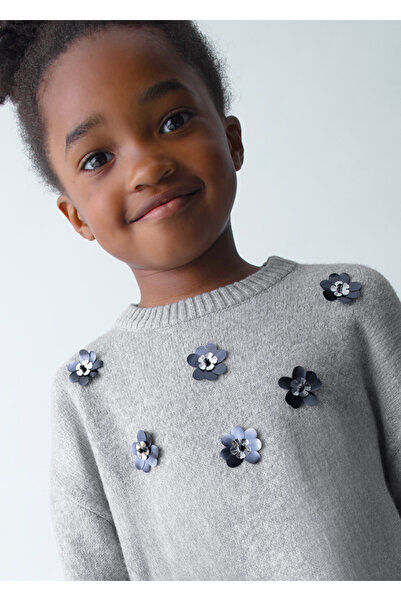 MAYORAL 4-10 YAŞ ARASI ÖRME ELBİSE SET - GRİ