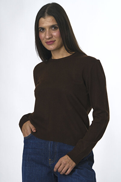 ABBRA Дамски велосипеден пуловер с обло деколте