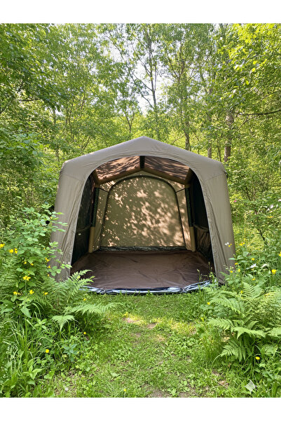 Onetick Fischer 8-10 Kişilik Baca Çıkışlı Fresh&Black Şişme Çadır 290x290x220cm