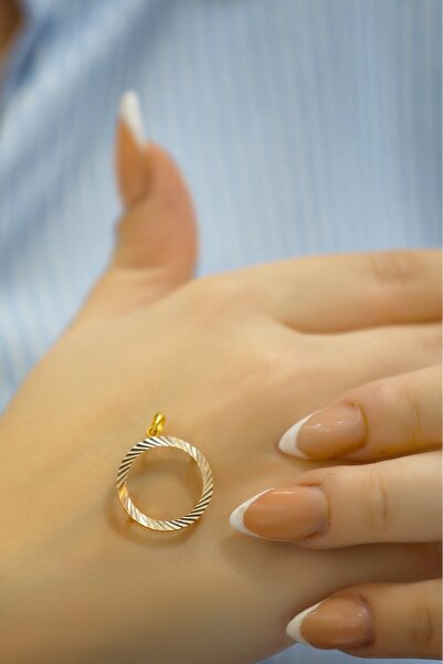 aytekgold Çeyrek Çerçevesi Kolye Ucu 8 Ayar -