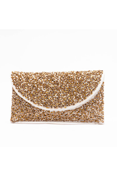 crystalicious Daisy Handcrafted Luxury Beadwork Clutch Bag for Evening Events, Weddings