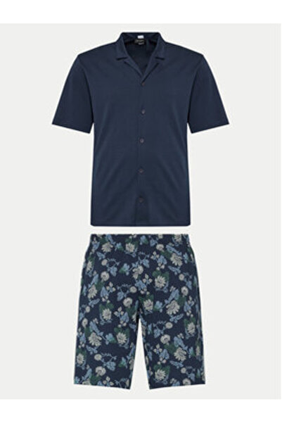 Hanro Ανδρικές Πιτζάμες 75137 Μπλε Σκούρο Μπλε