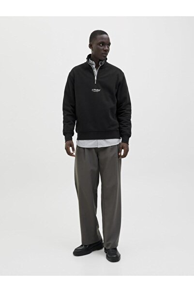 Jack & Jones سويت جي جي إيسوهو إتش إن نوس |   سويت شيرت رجالي بياقة نصفية بسحاب