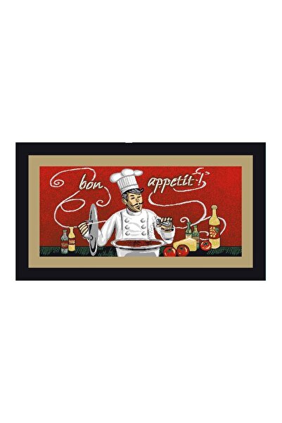 Davo Pro Kitchen Rug Chef, 67 x 120 cm, nylon, multicolor, rectangular