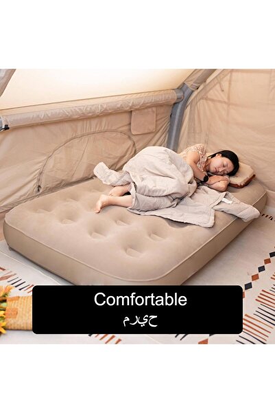 AutoFamily AUTO FAMILY Air Mattress with Pump | Fast Inflatable Bed and Carry Bag (180CM X 73CM)(180CM X 73CM)
