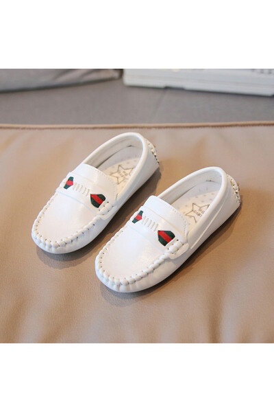 Superbaby White loafers for boys