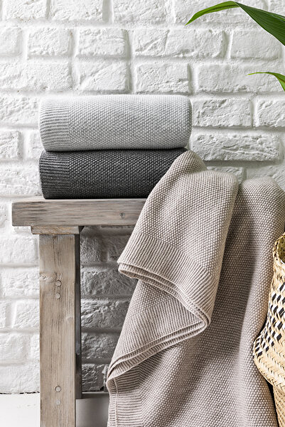 Wega Moda 100% Acrylic TV Blanket - Knitted Blanket Rice Knit Knitted TV Blanket Throw Sofa Shawl.