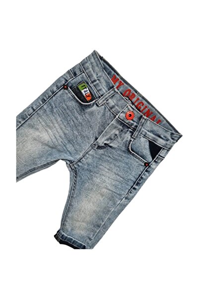 Miniworld - Blugi elastici pentru băieți Originals, design spălat, vârstă 9-12 luni, 80 cm, albastru