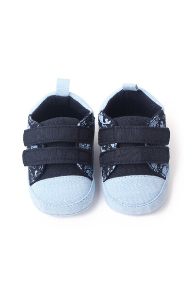 Superbaby Tenisi bleu cu bleumarine pentru baietei - Whale