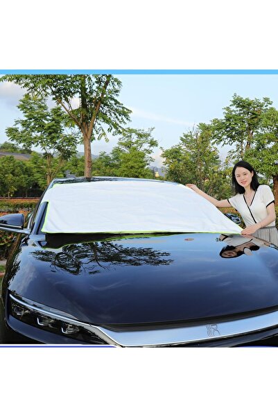 AutoFamily AUTO FAMILY All-Weather Car Windshield, Sun Shade Cover – (L - (165 X 95 L))