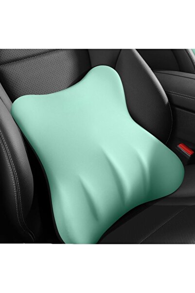 AutoFamily وسادة دعم قطنية مريحة من أوتو فاميلي، مناسبة للسيارة وكرسي المكتب - وسادة من إسفنج الذاكرة