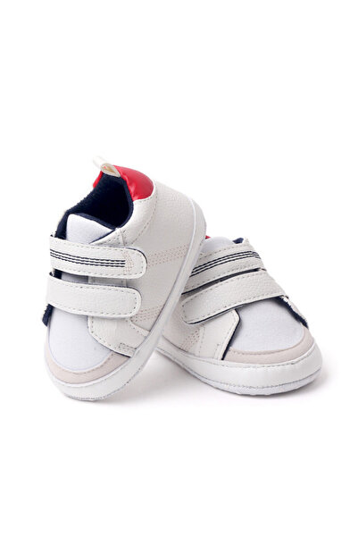 Superbaby Tenisi albi pentru baietei - While