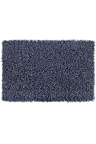 SANIPLAST Πατάκι μπάνιου Chantal, Αντιολισθητικό, Τζιν μπλε, 55 x 90 εκ.