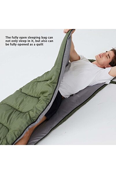 AutoFamily AUTO FAMILY Hooded Envelope Sleeping Bag for Outdoor Camping