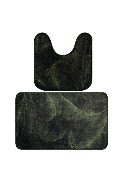 Davo Pro Set bath rugs Davo Pro, non-slip, leaf pattern, set of 2 pieces, mic...