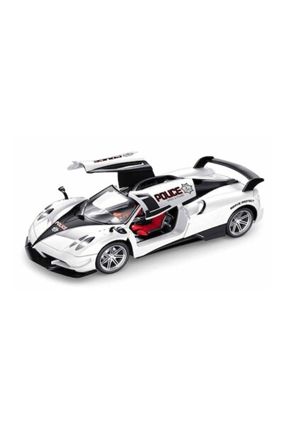 Toy Masina de Politie cu Telecomanda Tip Volan - Sunete si Lumini, Usi si Far...