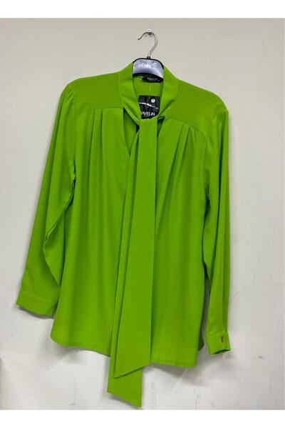 Javelin Collection Fularli Bluz with Cuffs