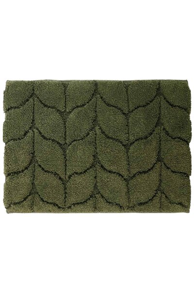 SANIPLAST Covoraș de baie Treccia, anti-alunecare, verde măsline, 40 x 60 cm