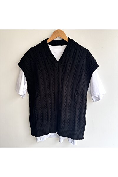 tiggirmoda Мъжки памучен пуловер с V-образно деколте и удобна кройка