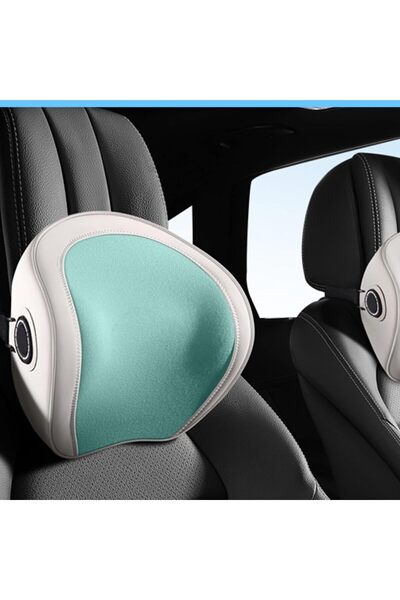 AutoFamily وسادة دعم قطنية مريحة من أوتو فاميلي، مناسبة للسيارة وكرسي المكتب - وسادة من إسفنج الذاكرة