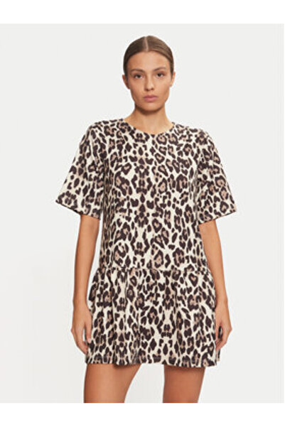Gina Tricot Γυναικείο Φόρεμα Casual 24447 Καφέ