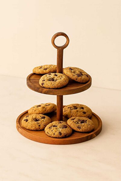 TİTANEV Pinterest Akasya 2-Storey Cookie Bowl