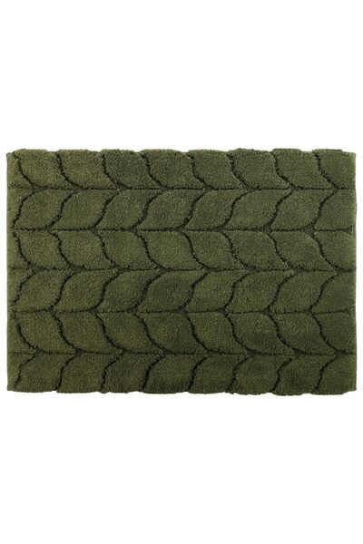 SANIPLAST Covoraș de baie Treccia, antiderapant, verde măsline, 60 x 90 cm