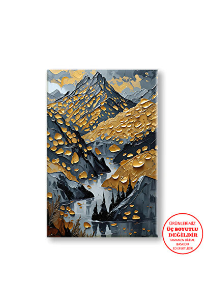 Harikabirev Pictură pe pânză pentru perete pentru sufragerie, cu efect de pic...