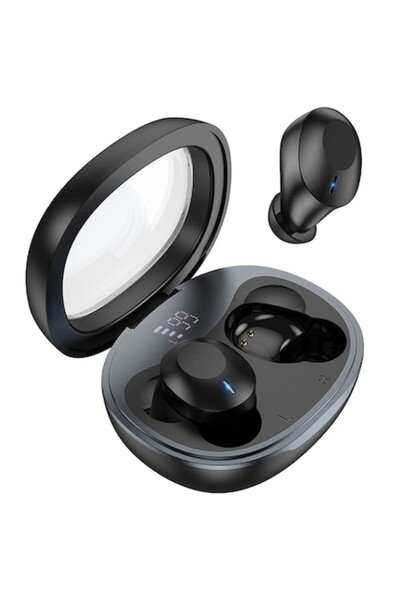 Hoco Ακουστικά Bluetooth TWS Smart True Wireless - Μαύρο