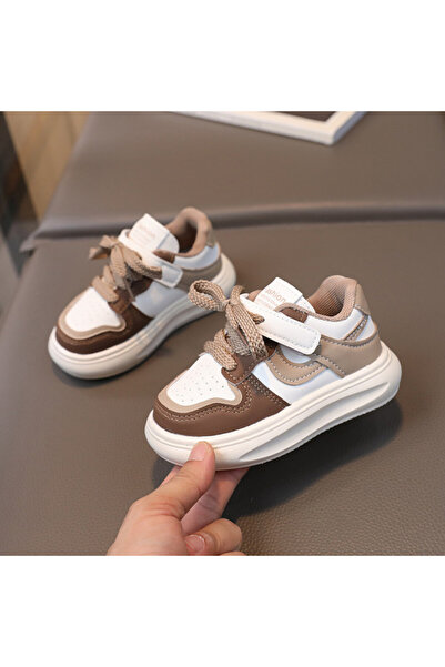 Superbaby Кафяви и бели маратонки