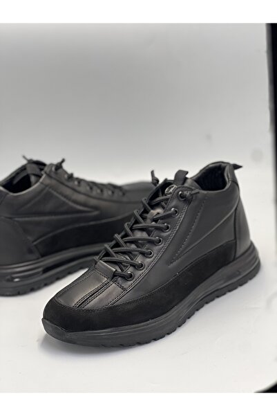 GÜLERSHOES Garantili Hakiki Deri Su Geçirmez Kaymaz Taban Ortopedi Kışlık Erkek Bot 40-41-42-43-44 Numara