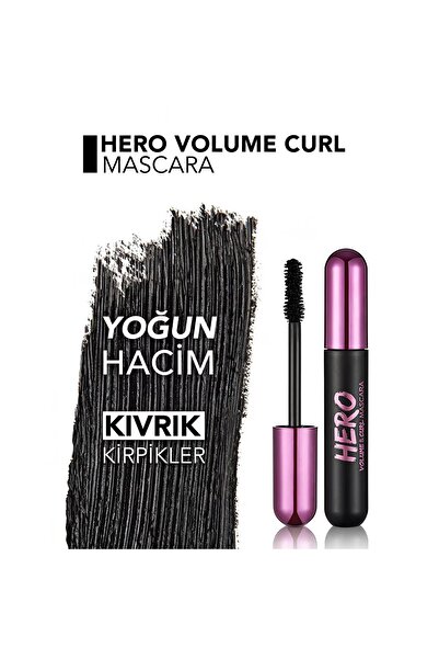 Flormar Hero Volume & Curl Mascara Siyah