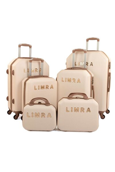 LİMRA طقم شنط سفر مكون من 6 حقائب أمتعة من ليمرا بعجلات و بتصميم صلب و قوي مص...