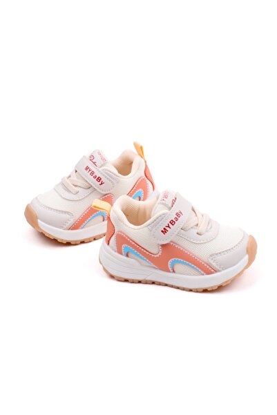 Superbaby Ivory and orange sneakers - Waves