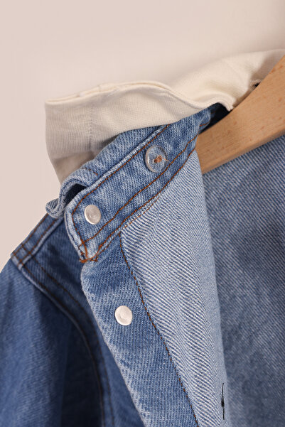 Pollito Τζιν με κουκούλα Παιδικό τζιν παλτό