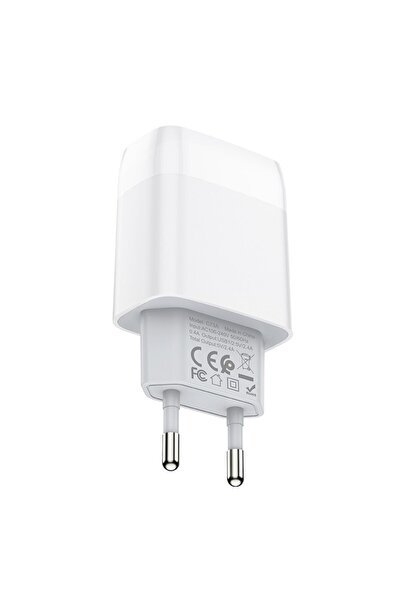 Hoco Încărcător de rețea C73A, 2xUSB 2.4A, alb