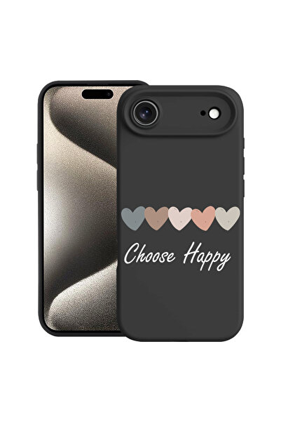 bestcase Carcasă premium din silicon pentru Apple iPhone 17 Air, Choose Happy, 2052068 PB 1854