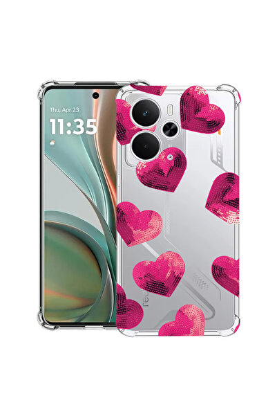 bestcase Carcasă antișoc pentru Poco M7 Pro 5G, cu design cu model de inimă, ...