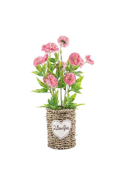 Others Aranjament floral artificial BH-214, material textil + plastic, roz, 2...