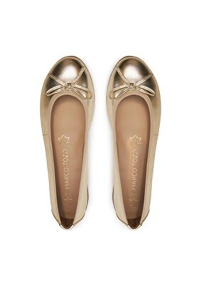Marco Tozzi γυναικείες μπαλαρίνες 2-22100-41 χρυσές