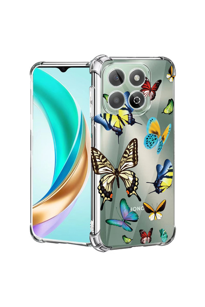 bestcase Carcasă antișoc pentru Honor 400 Smart / X7d, fluturi colorați frumo...