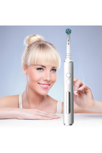 DrKala Rotating electric toothbrush, 8000 pulsations/min, 5 cleaning modes, 8 heads
