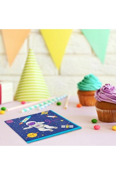 ANTBRO Party Napkins with 2 Layers Space Design ® – 33x33 cm, Set of 12