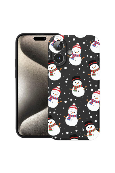 bestcase Carcasă premium din silicon pentru Apple iPhone 17, Om de zăpadă, 20...