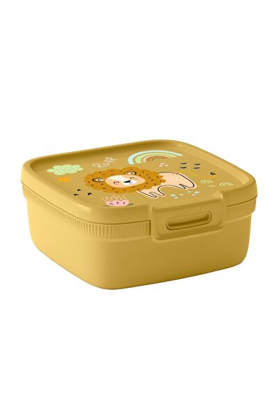 CURVER Food container, Snap Box Wildlife, plastic, square, yellow, 0.9 L