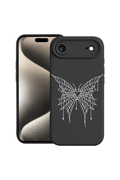 bestcase Carcasă premium din silicon pentru Apple iPhone 17 Air, fluture, 205...