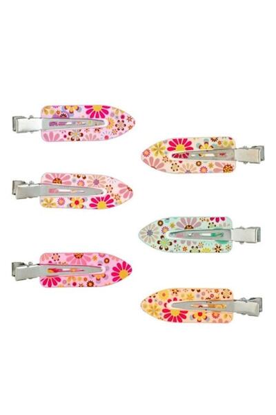 ANTBRO Set de 6 agrafe de păr cu motive florale pentru fete -