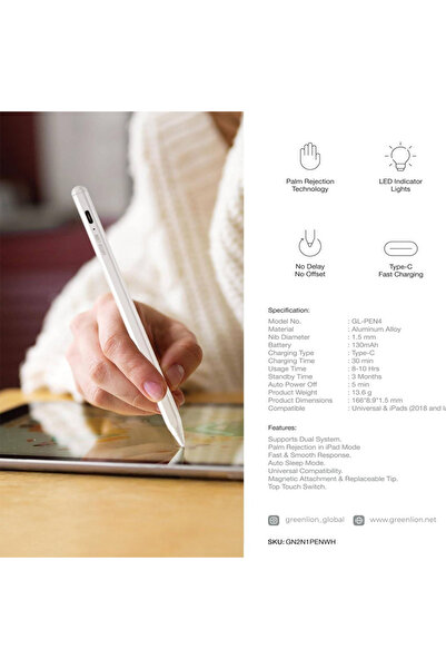 Green قلم ذكي لجهاز iPad - لاسلكي