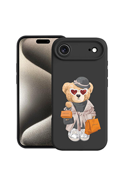 bestcase Carcasă premium din silicon pentru Apple iPhone 17 Air, Teddy Bear S...