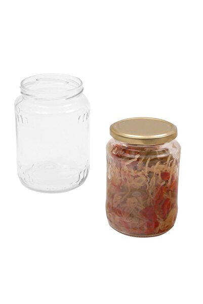 Altele Borcan cu capac, sticla transparenta, D 115 mm, 720 ml, set 6 bucati